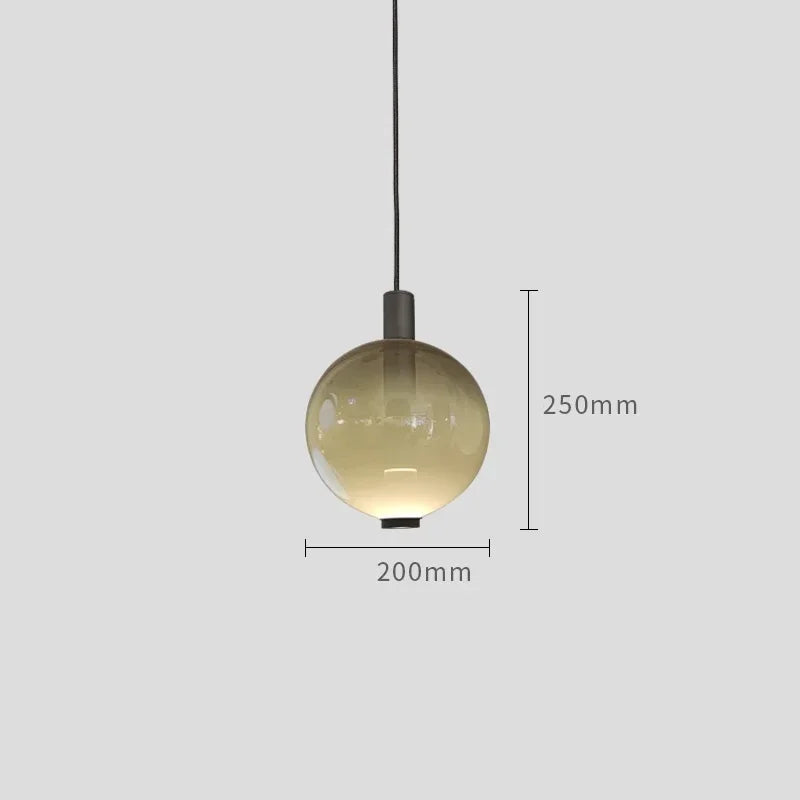 Italy Stained Glass Ball Pendant Lights for Living Room Decoration Kitchen Led Hanging Lamp Bedroom Bar Suspension Luminaire
