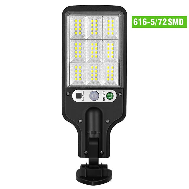 lampadaire solaire extérieur avec télécommande et détection humaine