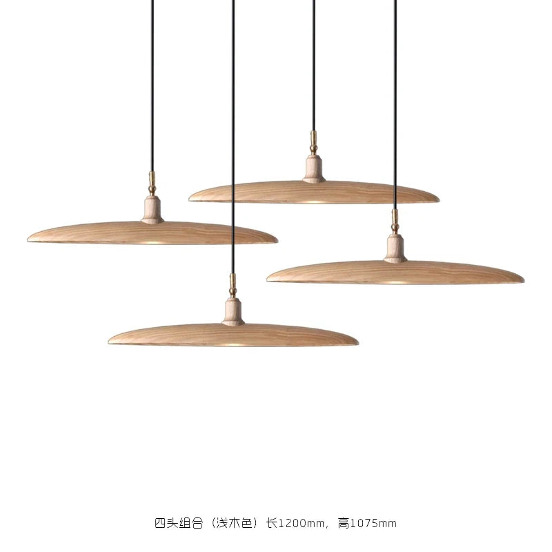 lustre en bois style nordique pour éclairage décoratif élégant