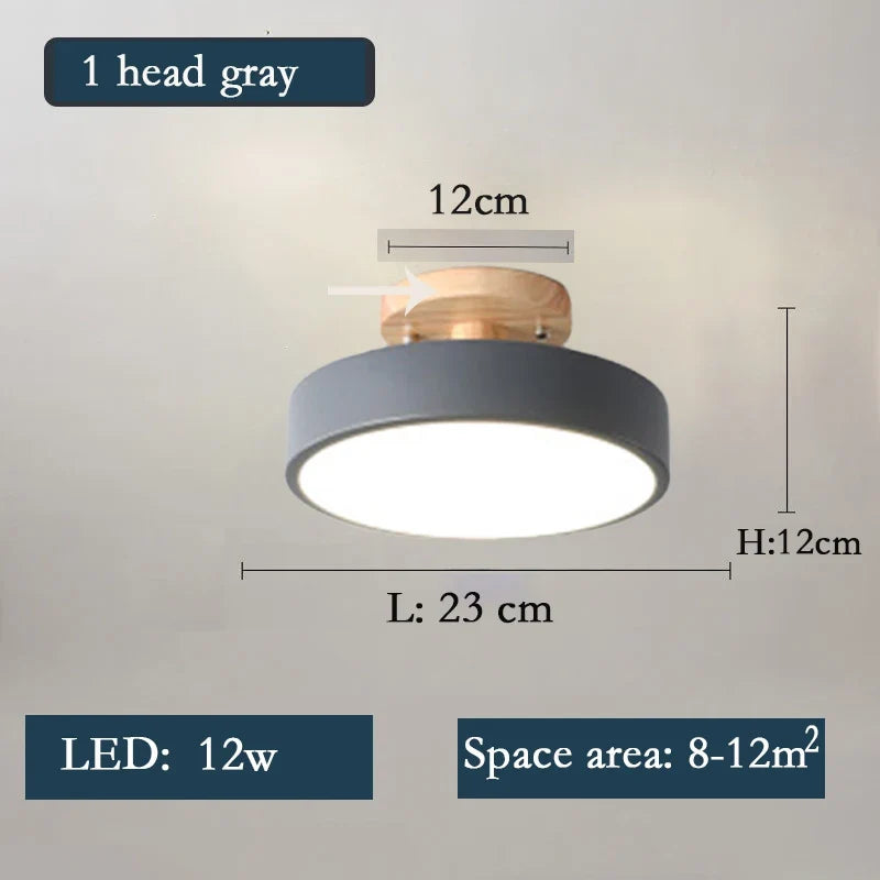 lustre en bois led style nordique pour diverses pièces