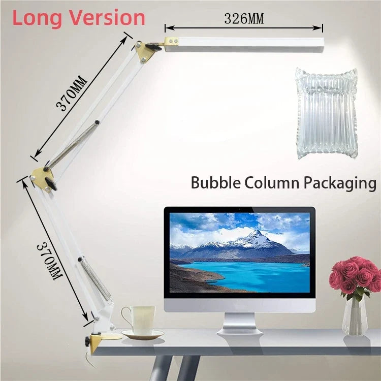 Lampe de bureau LED avec pince 10W
