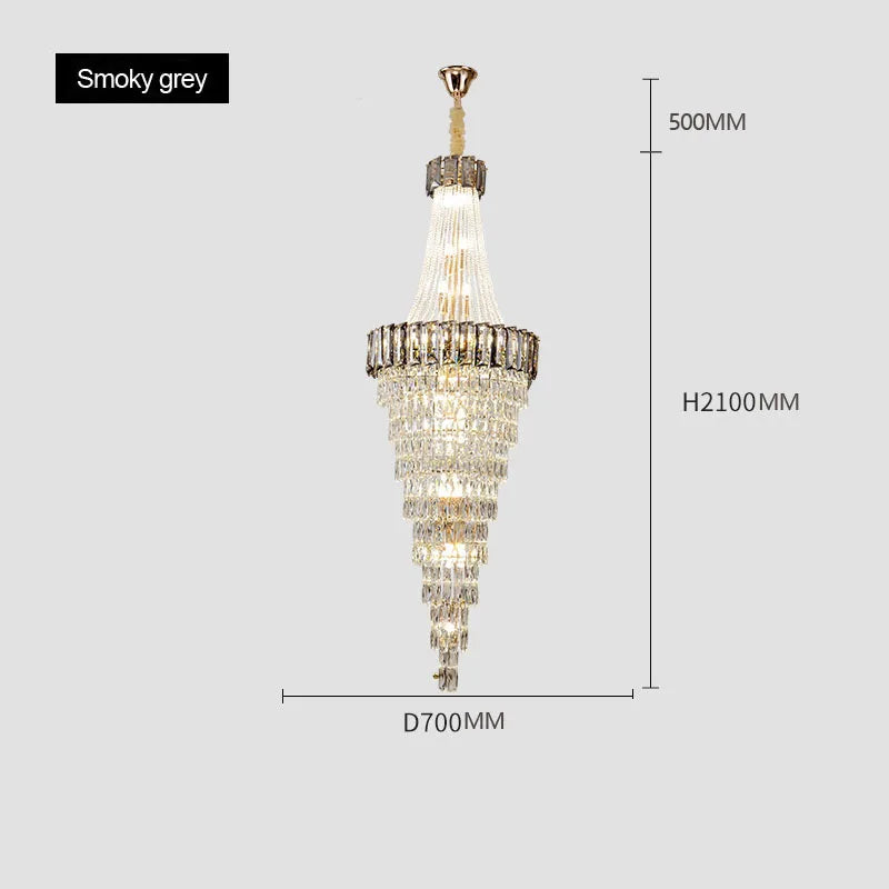 lustre contemporain en cristal pour décoration intérieure élégante