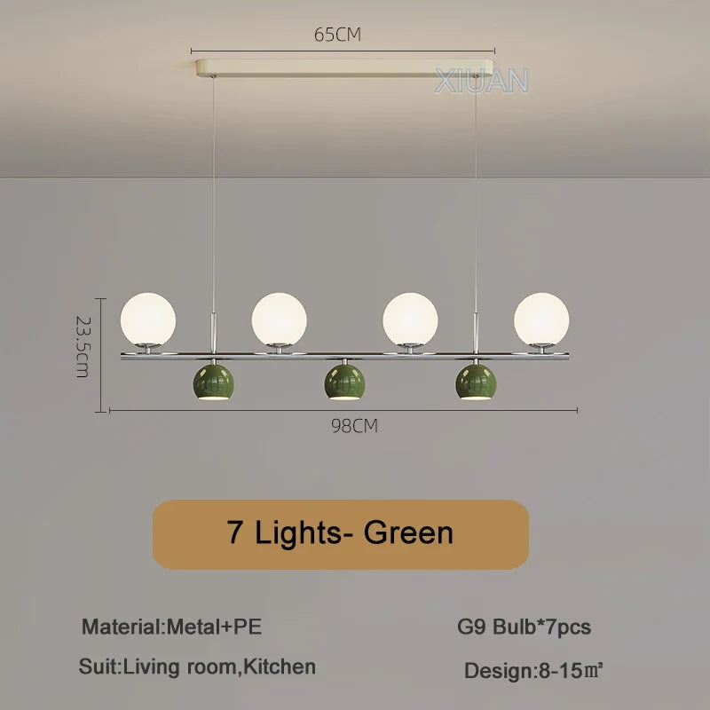 Suspension LED ronde lustre table