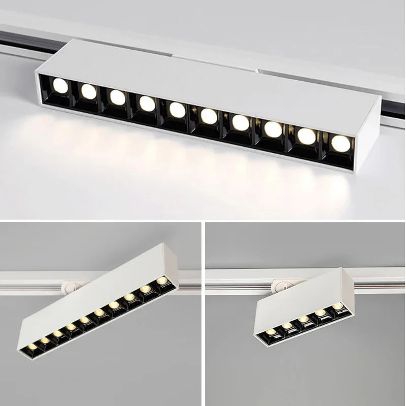 plafonnier cree led rail éclairage pour magasins et intérieurs modernes