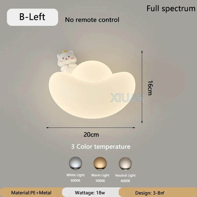 applique murale créative lingot d'or protection des yeux lion chat lapin
