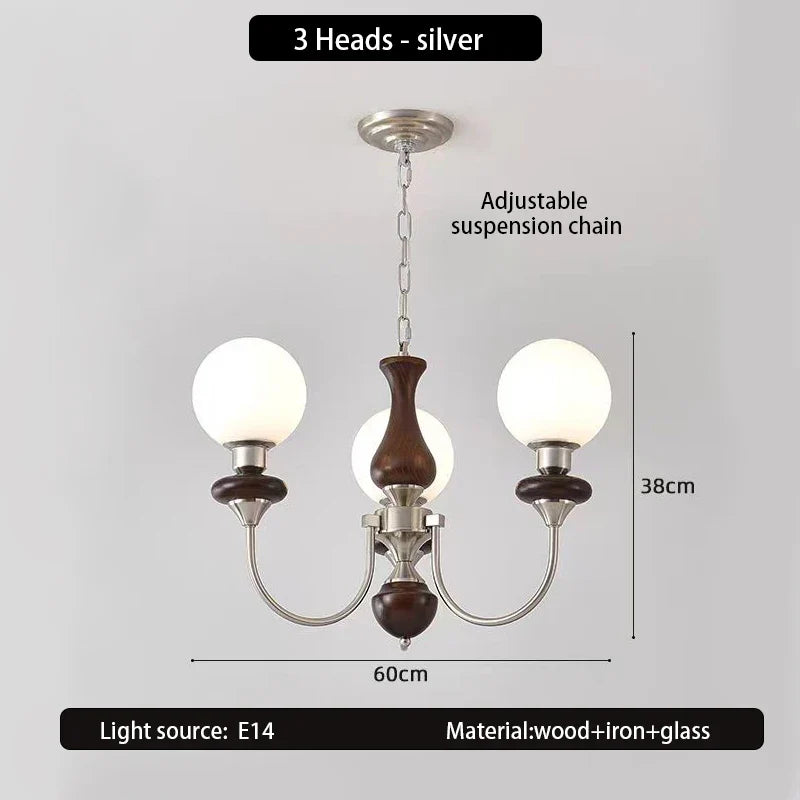 lustre médiéval en verre pour décoration intérieure élégante