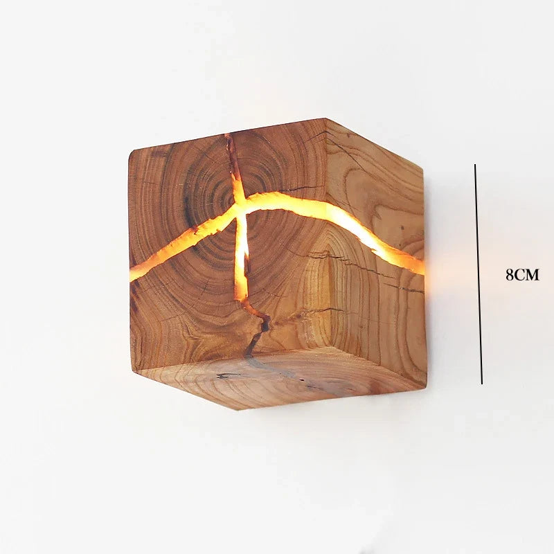 applique murale en bois massif au design nordique créatif