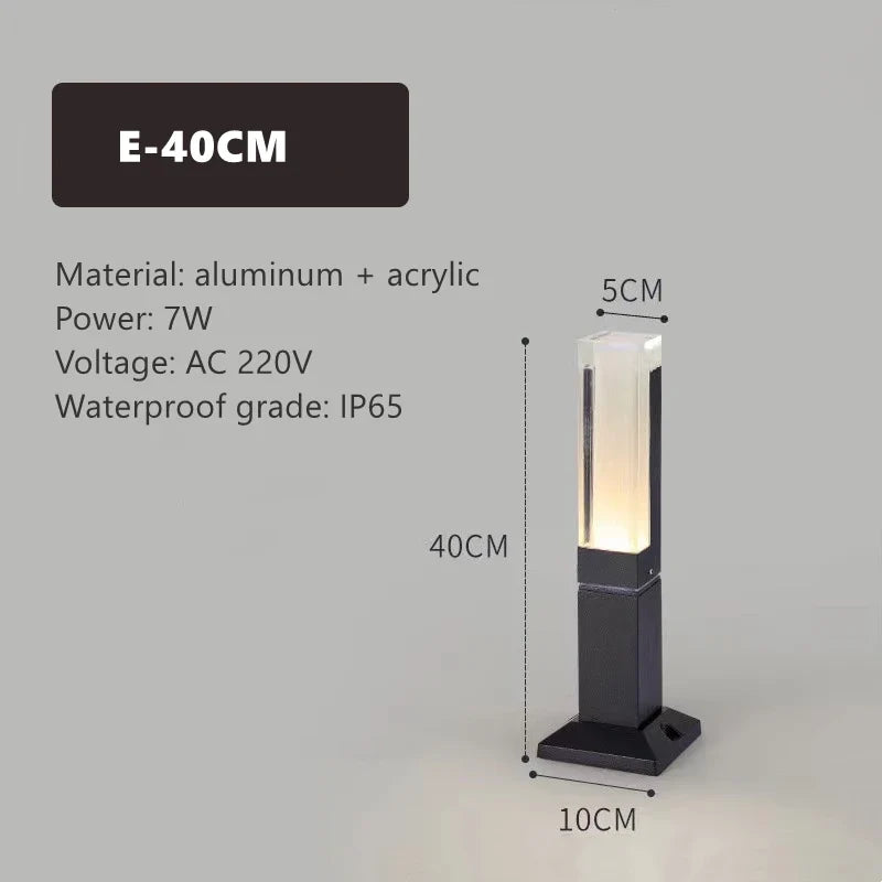 lampe led extérieure simple pour éclairage de jardin et paysage
