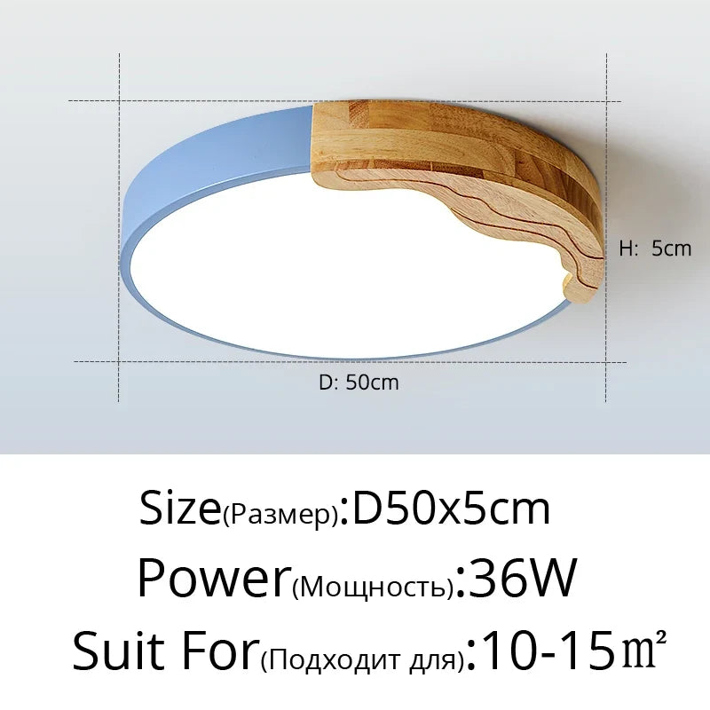 plafonnier led encastrable style nordique macarons ronds romantiques luminaire créatif moderne