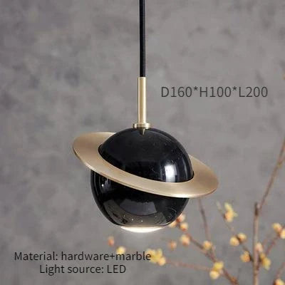 lustre danois créatif en marbre design personnalisé pour décoration intérieure