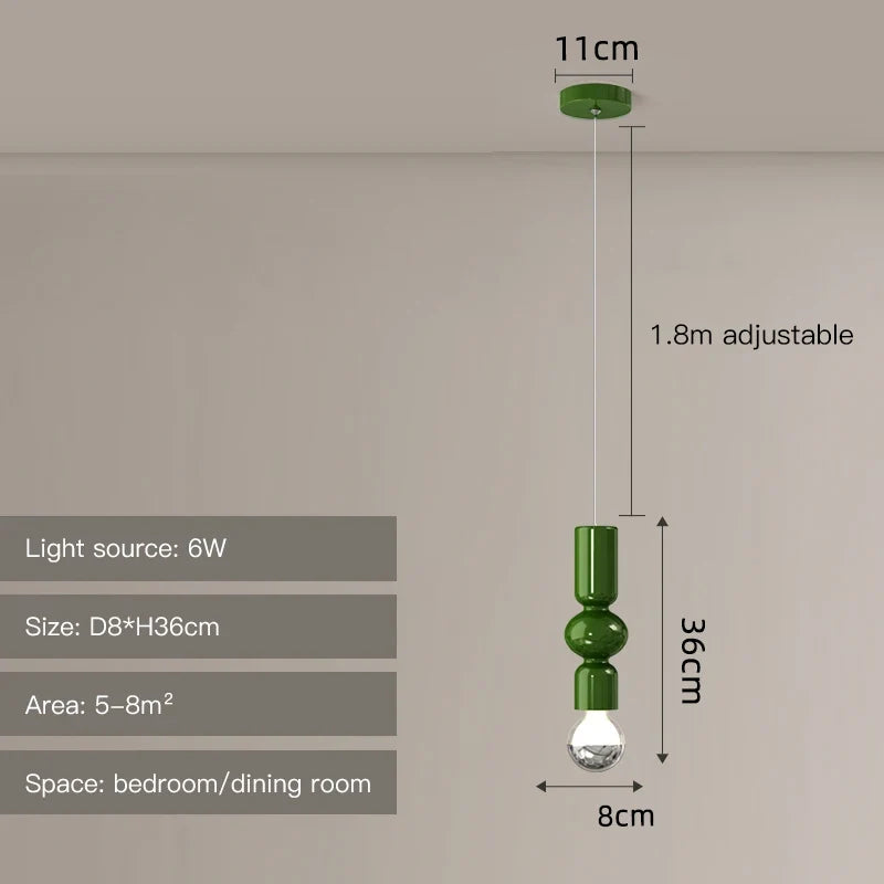suspension nordique led moderne pour décoration intérieure élégante