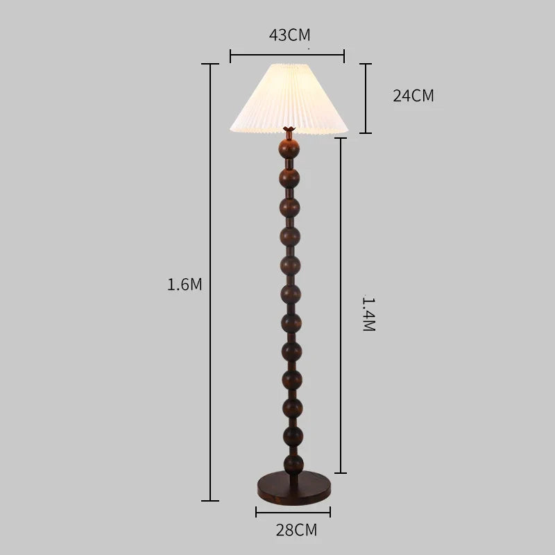 lampadaire en bois haut de gamme pour décoration intérieure rétro