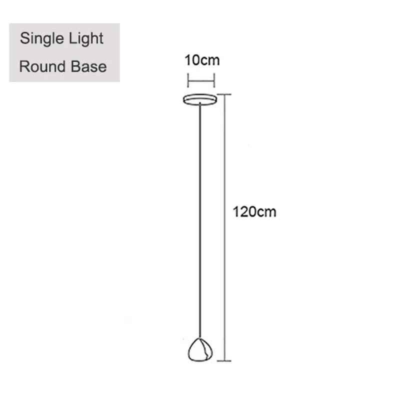 suspension moderne nordique en cristal pour décoration élégante