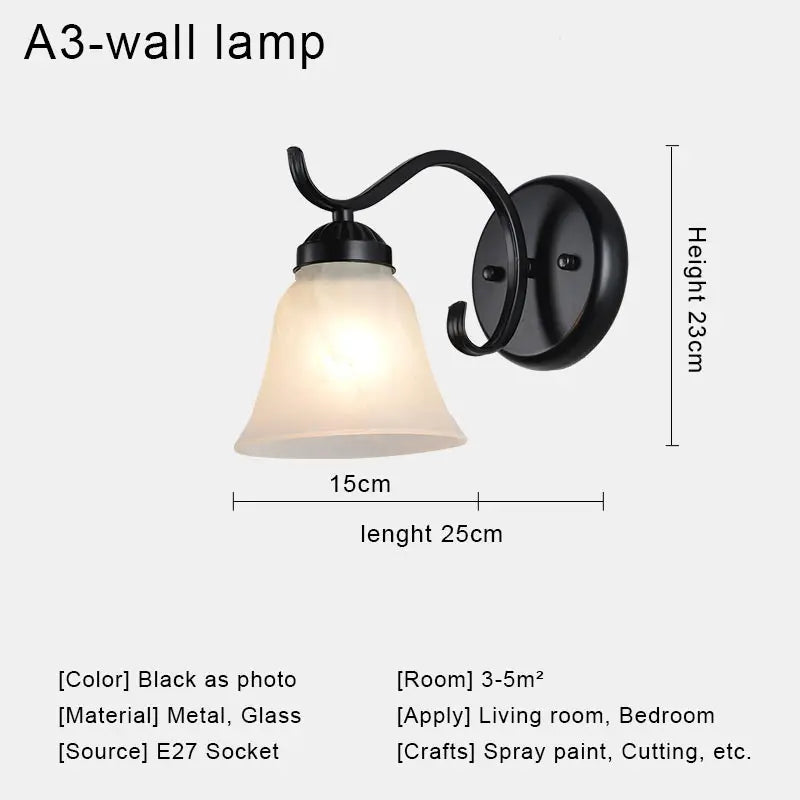 applique murale led rétro nordique moderne pour décoration intérieure