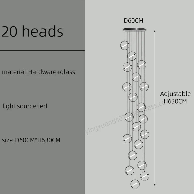lustre à led moderne pour un éclairage nordique élégant