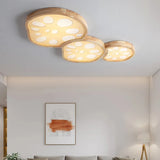 2023 New Lotus Root Ceiling Lamp for Living Room Bedroom Children's Study Kitchen Home LED Light Fixture Modern Wood Chandelier