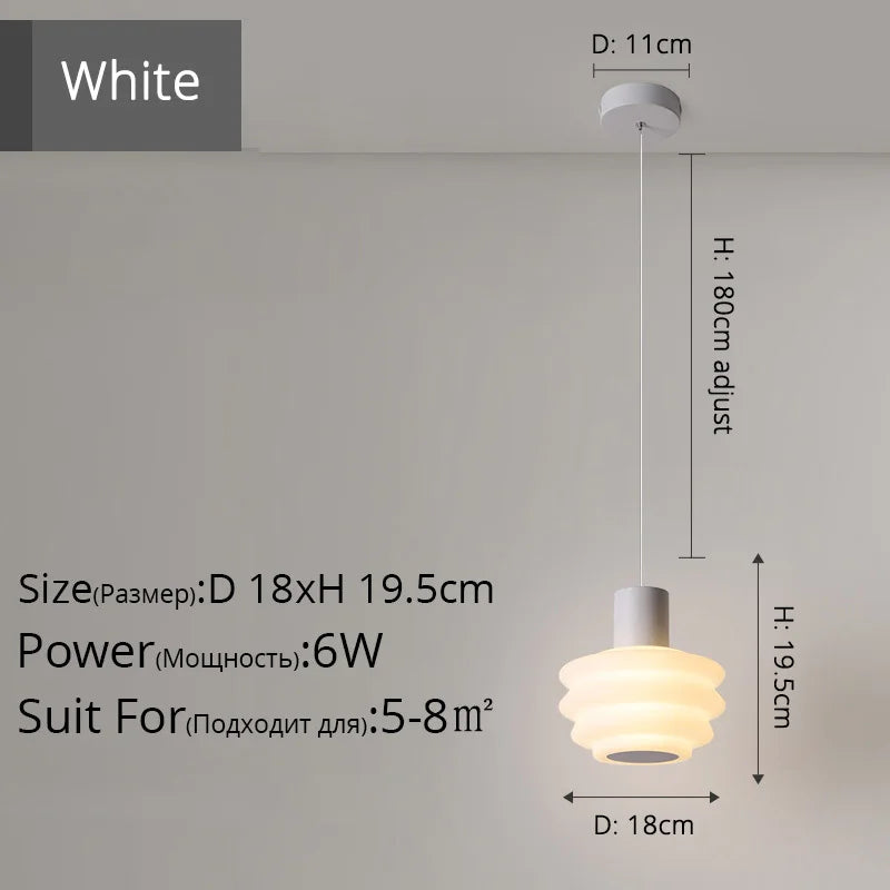 lustre nordique créatif à tête unique moderne