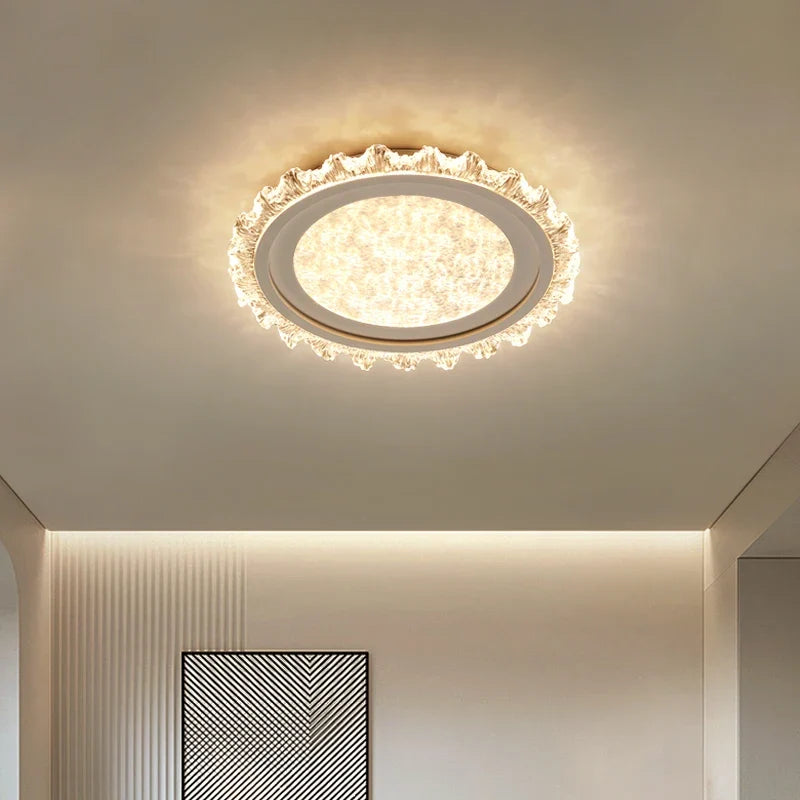 plafonnier moderne en cristal pour éclairage décoratif élégant