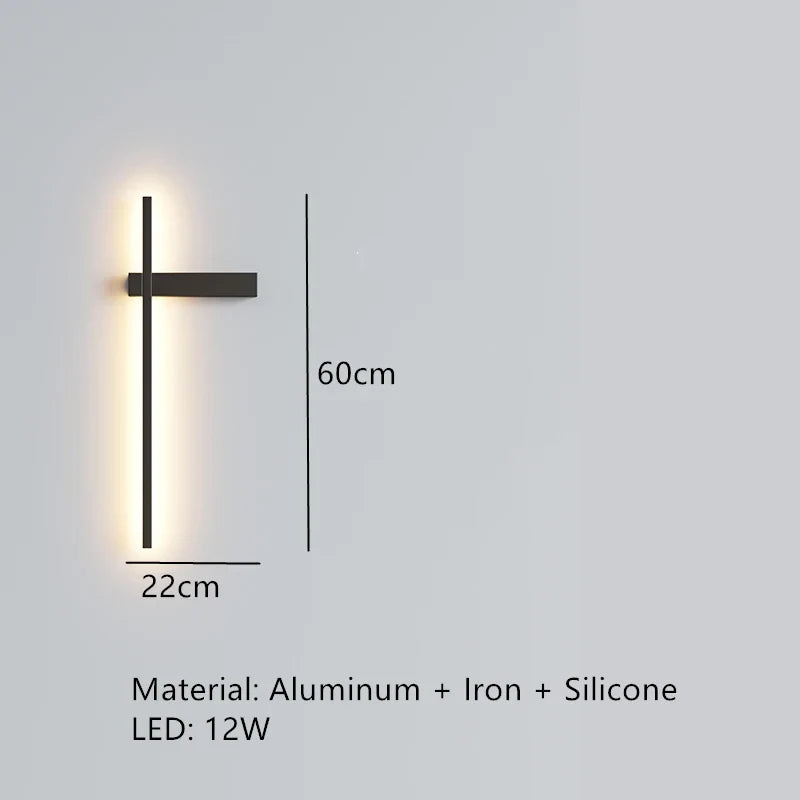 applique murale led minimaliste art déco appliques aluminium