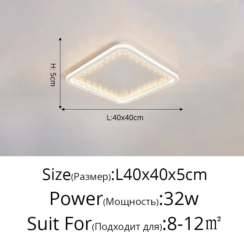 plafonnier moderne à leds avec télécommande design créatif intérieur