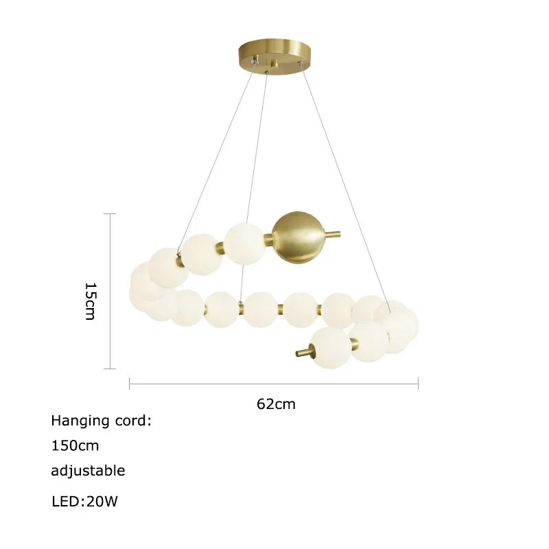 lustre led funky doré argenté pour éclairage intérieur décoratif