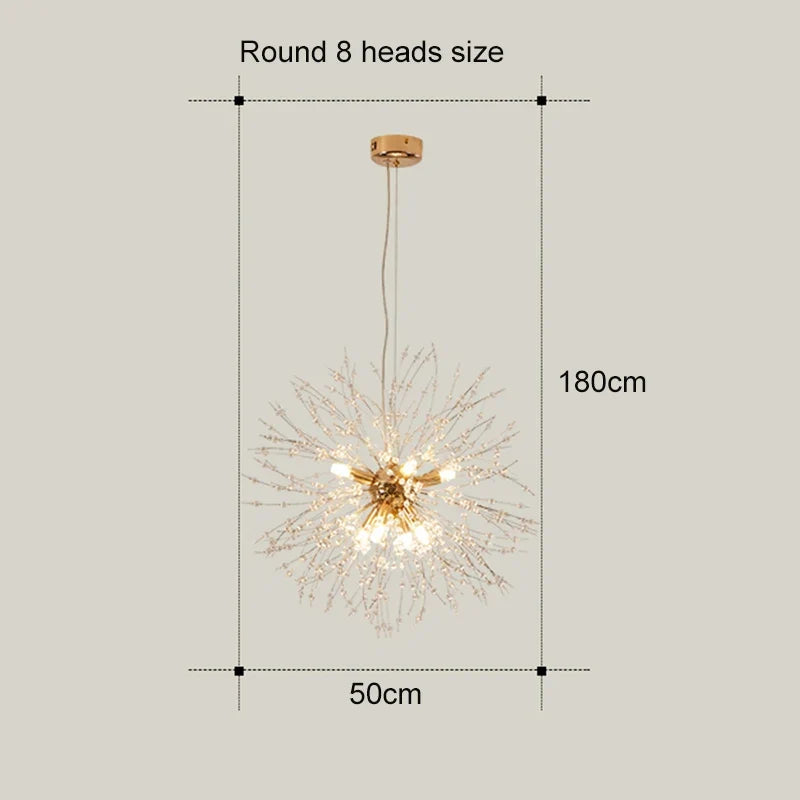 lustre à led moderne style nordique pour décoration intérieure