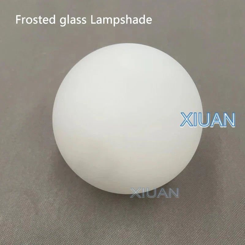 lampe boule de verre moderne avec base dissimulée pour divers usages