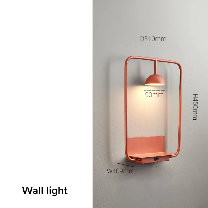 Modern Storage Wall Lamp, Minimalist Bedroom, Living Room Wall Lamp, Reading Personalized Atmosphere, Study LED Wall Lamp