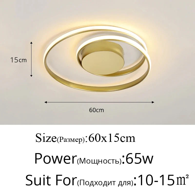 plafonniers led modernes pour éclairage intérieur décoratif
