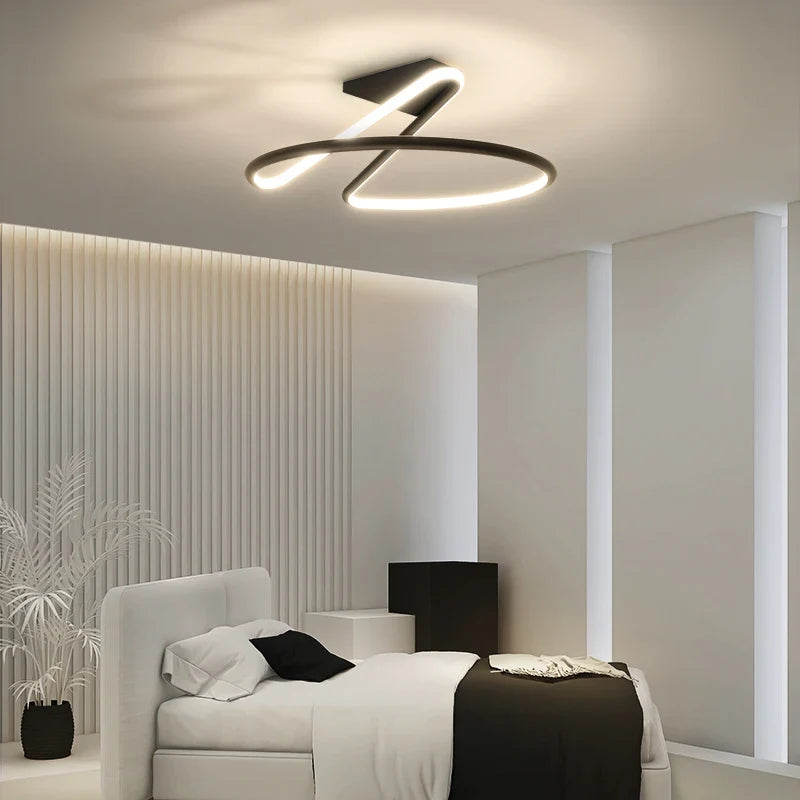 TONDI moderne minimaliste Led lustre pour couloir allée chambre salon plafonnier luminaires