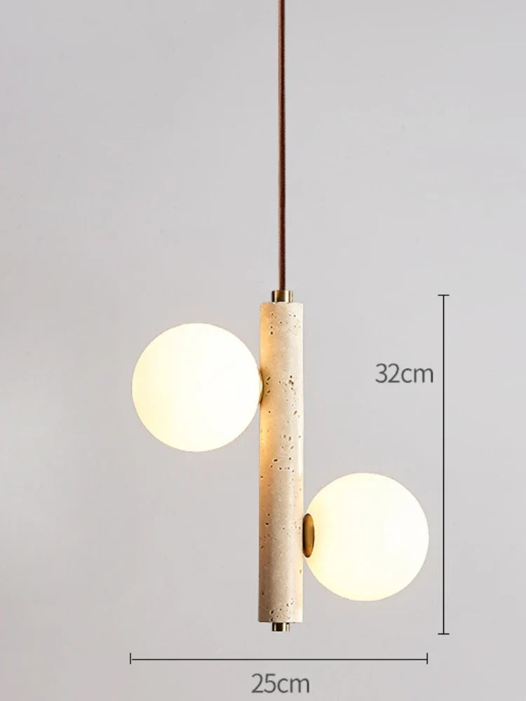 lustre en pierre rétro pour décoration intérieure élégante