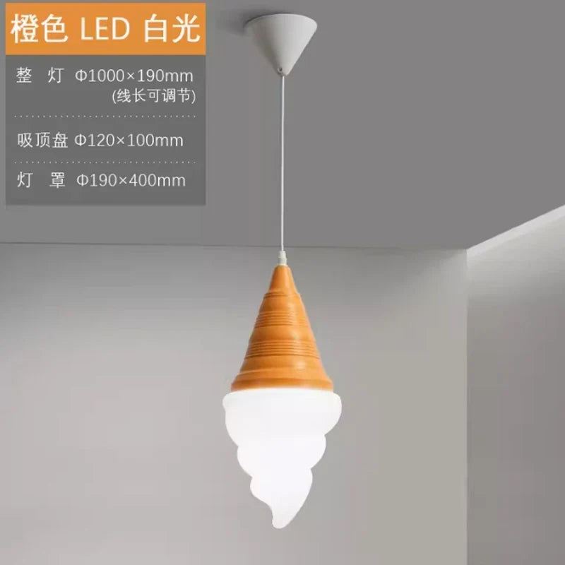 suspension créative en forme de crème glacée moderne