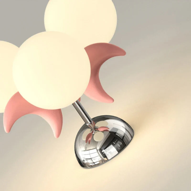 plafonnier en forme de lune pour chambre d'enfant moderne et douce