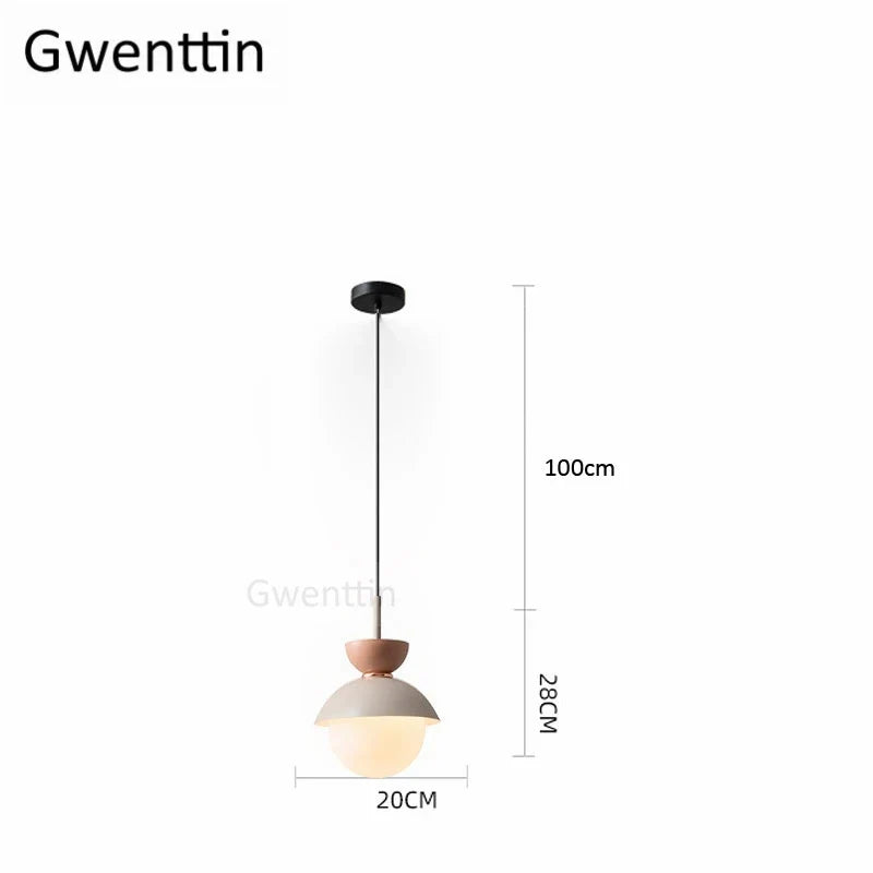 suspension en verre moderne pour décoration intérieure élégante
