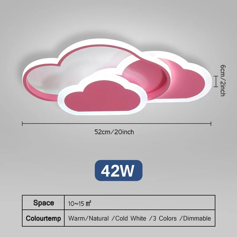 plafonniers led ultra minces creative clouds pour diverses pièces