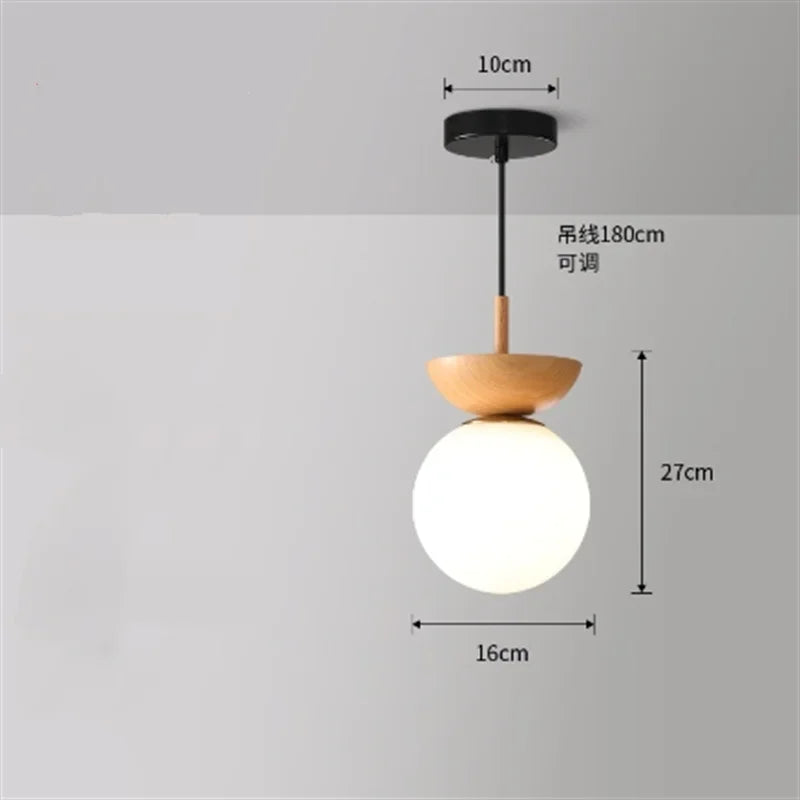 suspension rétro en forme de bûche style nordique décoratif intérieur