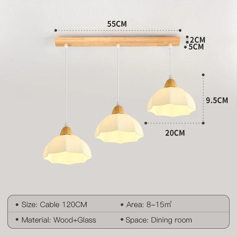 suspension en bois moderne pour décoration intérieure élégante