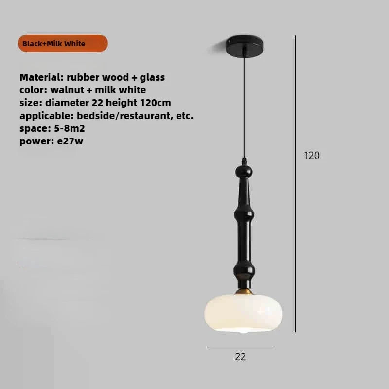 suspension en bois et verre au design moderne et créatif