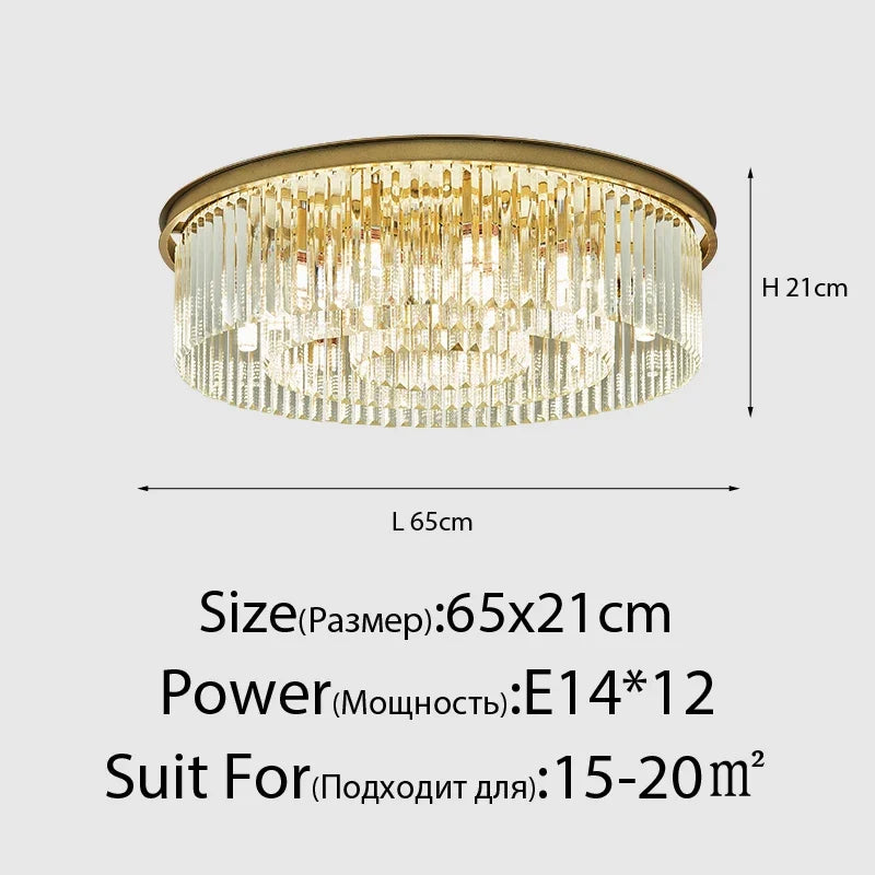 Lustre en cristal LED moderne américain salon salle à manger Villa suspension chambre plafond suspension lampe décor à la maison Lustre