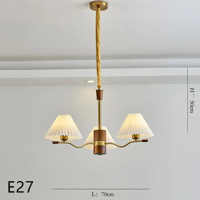 lustre en bois pour décoration luminaire suspendu