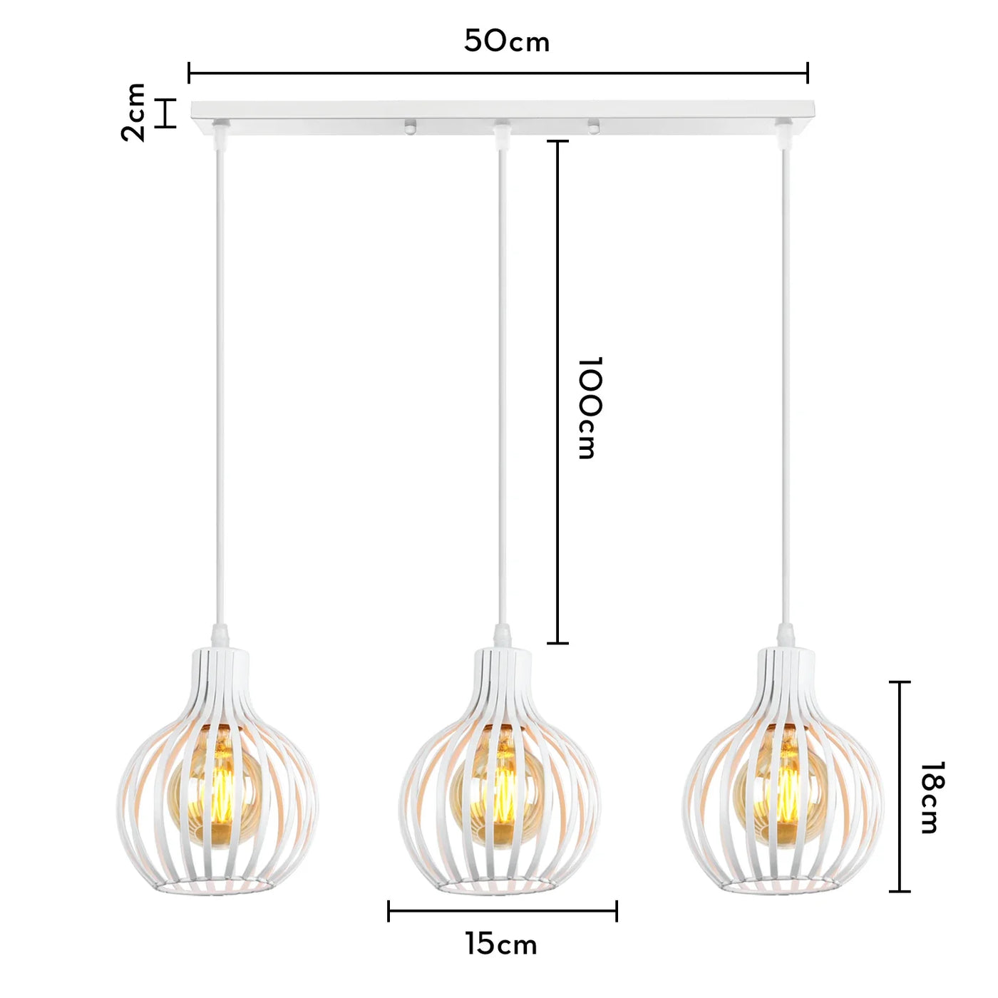 suspension industrielle rétro avec abat-jour géométrique moderne