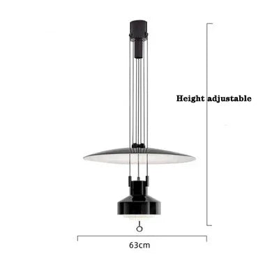 Height Adjustable Suspension Italian Designer Pendant Lamp Hanging Light For Kitchen Restaurant Living Dining Room