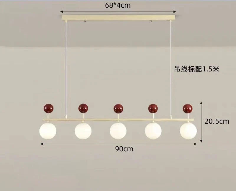 lustre moderne en métal et verre pour décoration intérieure