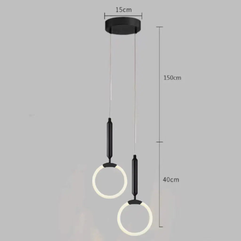 suspension design nordique moderne imperméable led décorative