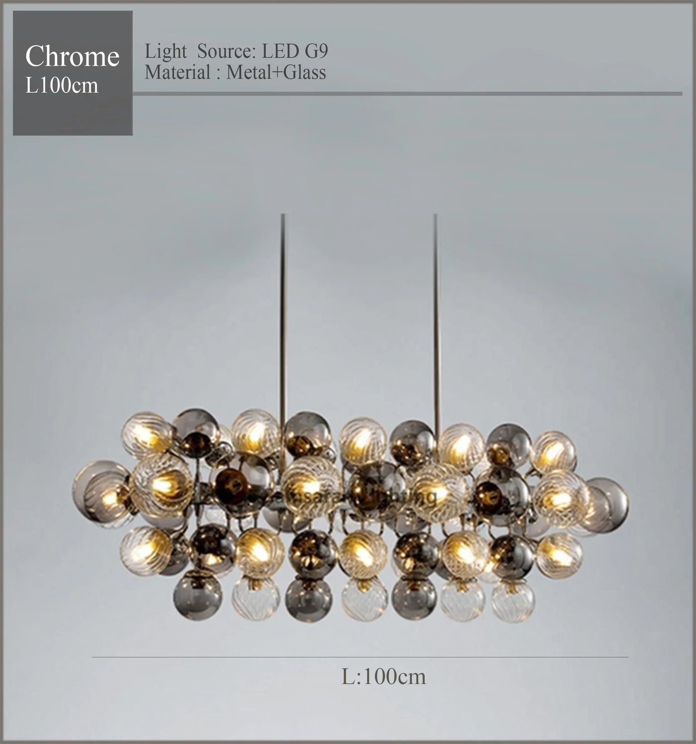 2024 Modern Originality LED Chandelier For Dining Room Living Room Bar Kitchen Magic Bean Molecular Lamp