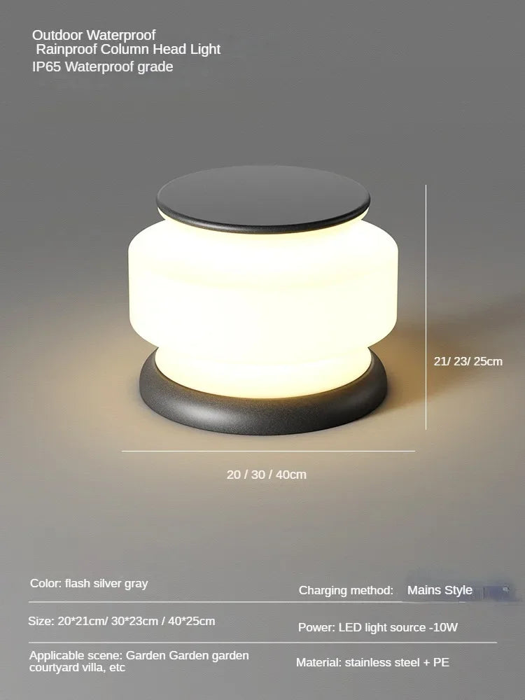 lampe solaire étanche pour éclairage extérieur moderne jardin et paysage