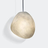 Suspension led en gypse flocon de neige avec texture marbre