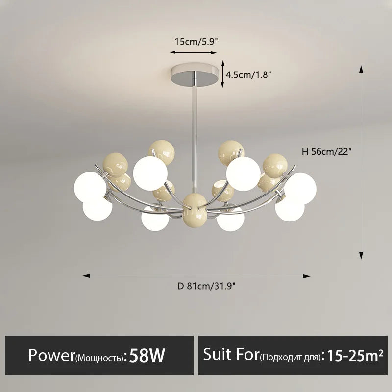 lustre créatif moderne pour décoration de chambre enfant