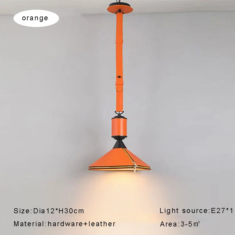 suspension minimaliste moderne en cuir de luxe