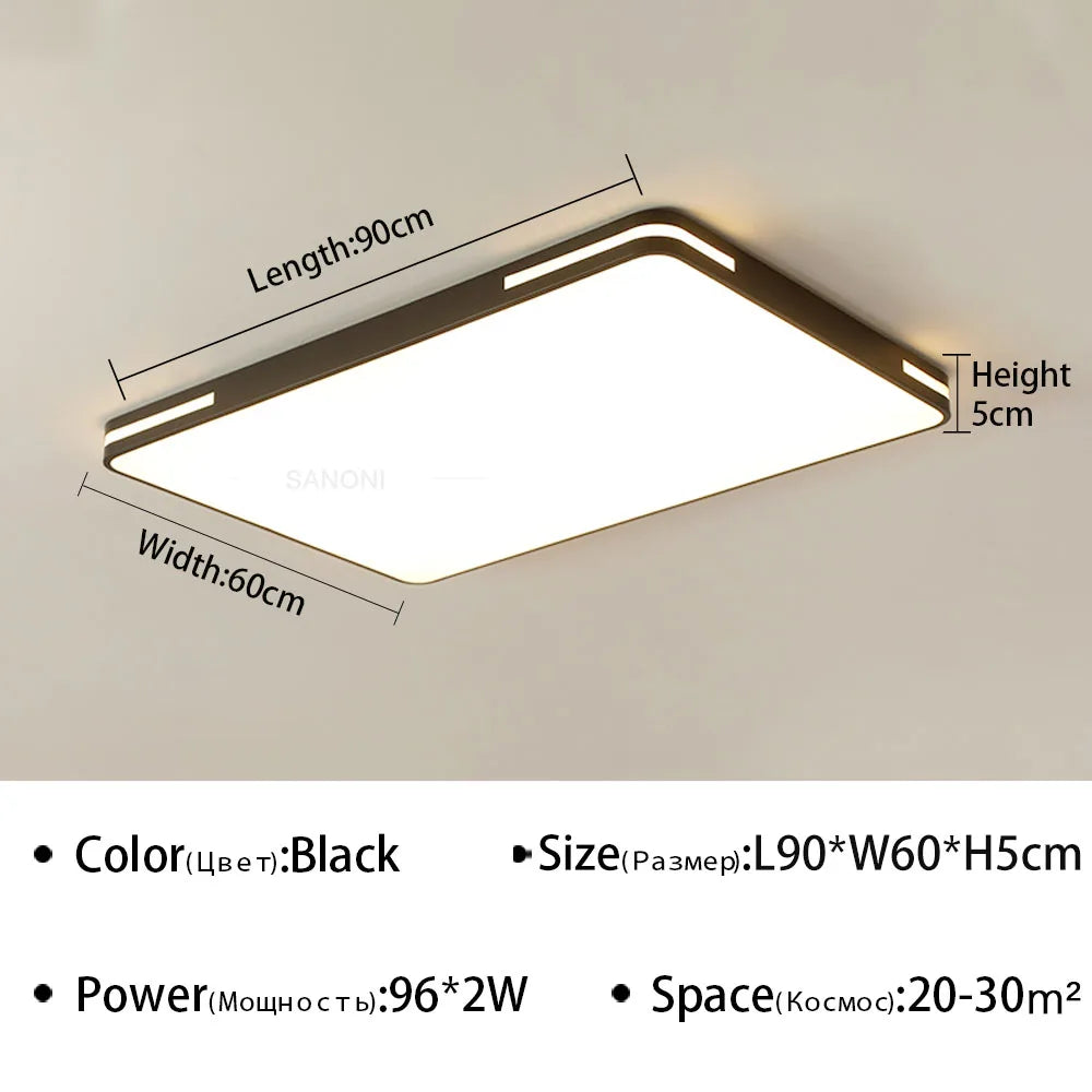 plafonnier led ultra mince design moderne pour intérieur